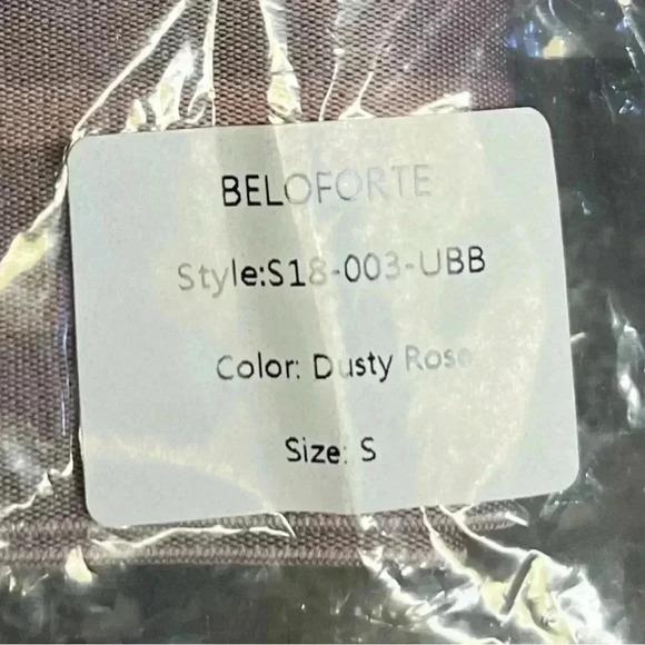 Beloforte Coco Sports Bra in Dusty Rose. Racerback. Size Small. NWT! - Picture 15 of 15